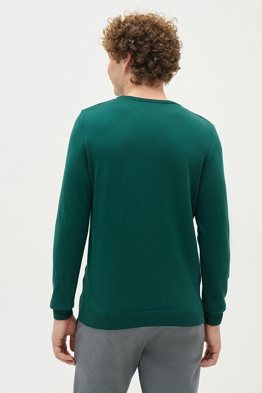 Джемпер из хлопка с рельефными деталями на плечах - G081SZ0TK0TD01_24K_R Кофта муж. (VR079, XS)