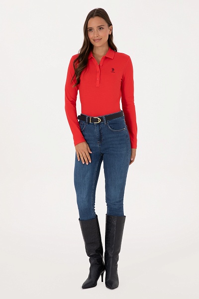 Поло с длинным рукавом из хлопка - G082SZ0820TPG_SK025 Толстовка жен. (VR030, XL)