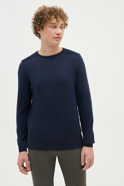 Джемпер с рельефными деталями на плечах - G081SZ0TK0TD01_24K_R Кофта муж. (VR033, 5XL)