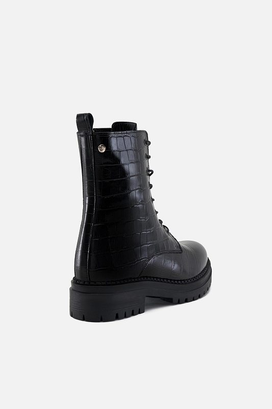 Ботинки кожаные на шнурках и молнии - S082SZ0330K24KEYNES Обувь жен. (VR046, 37)