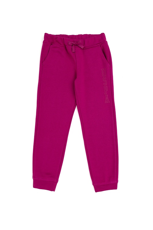Спортивные брюки на манжетах для девочек - G084SZ0OP0RT01_SK024 Брюки спорт. жен. детс. (VR023, 4_5)