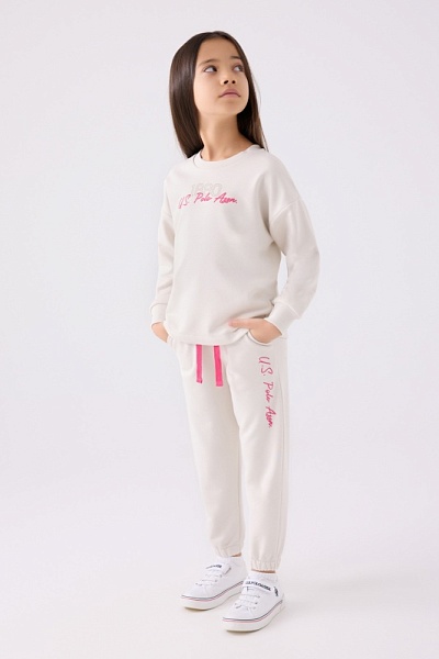 Свитшот и спортивные брюки для девочек - G084SZ0HF0US1988 Костюм дом. жен. детс. (VR047, 4_5)