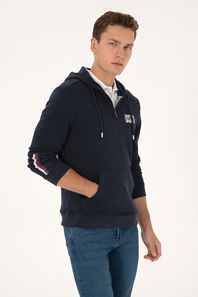 Худи с молнией на воротнике - G081SZ0820E_HETRAS Толстовка муж. (VR033, S)