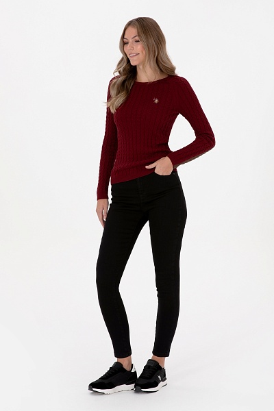 Джемпер из хлопка с узором косы - G082SZ0TK0MERY_BSK25 Кофта жен. (VR014, M)