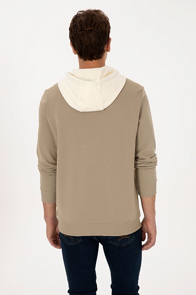 Худи с контрастными вставками - G081SZ0820E_ZYLEM Толстовка муж. (VR183, L)