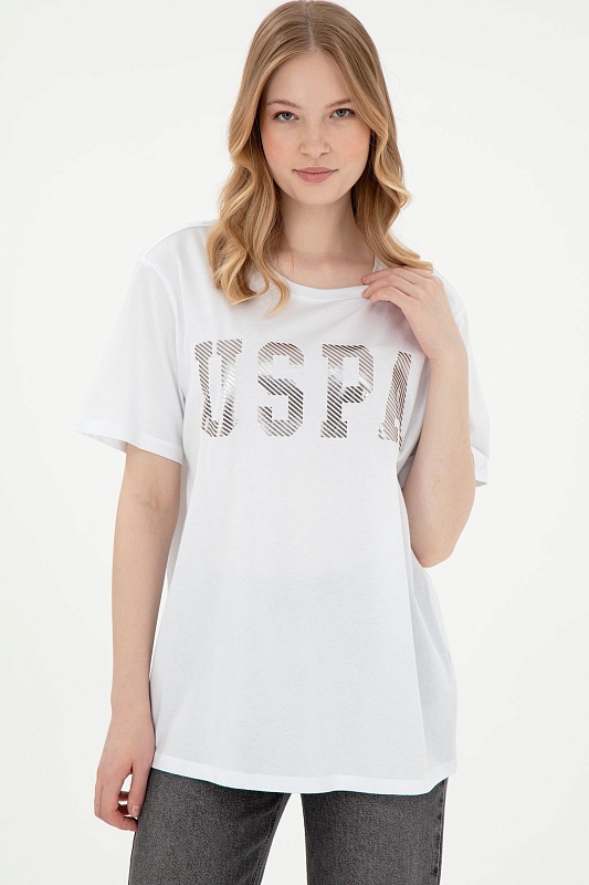 Футболка из хлопка с принтом - G082SZ0110SEANIY025 Футболка жен. (VR013, M)