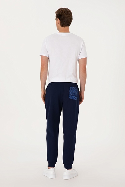 Спортивные брюки на манжетах - G081SZ0OP0S_HANKAS Брюки спорт. муж. (VR033, L)