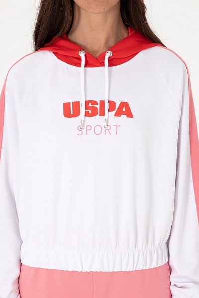Худи на резинке с принтом - G082SZ0820S_SERNA Толстовка жен. (VR013, XS)