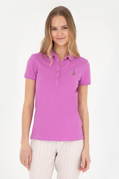 Футболка-поло из хлопка - G082SZ0110TP0122-CLR Футболка жен. (VR037, XS)