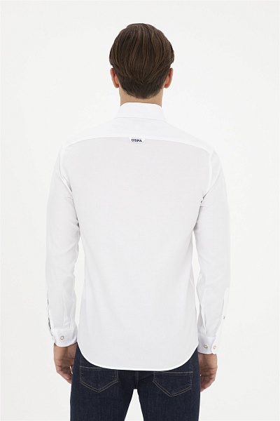 Рубашка из хлопка приталенная - G081SZ0040CEDCOLOR024Y Сорочка муж. (VR013, 5XL)