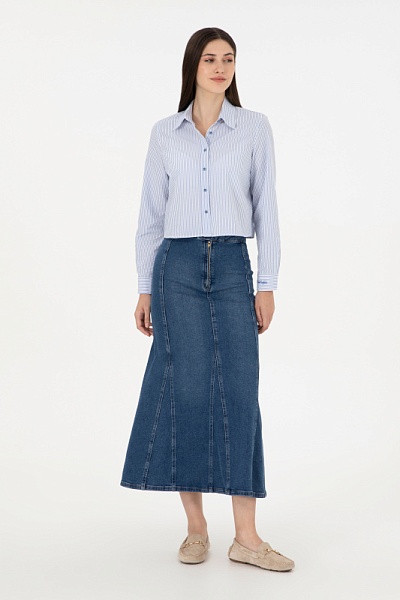 Юбка миди расклешенная - G082SZ0550DARNAR24K Юбка жен. (DN0022, 38)