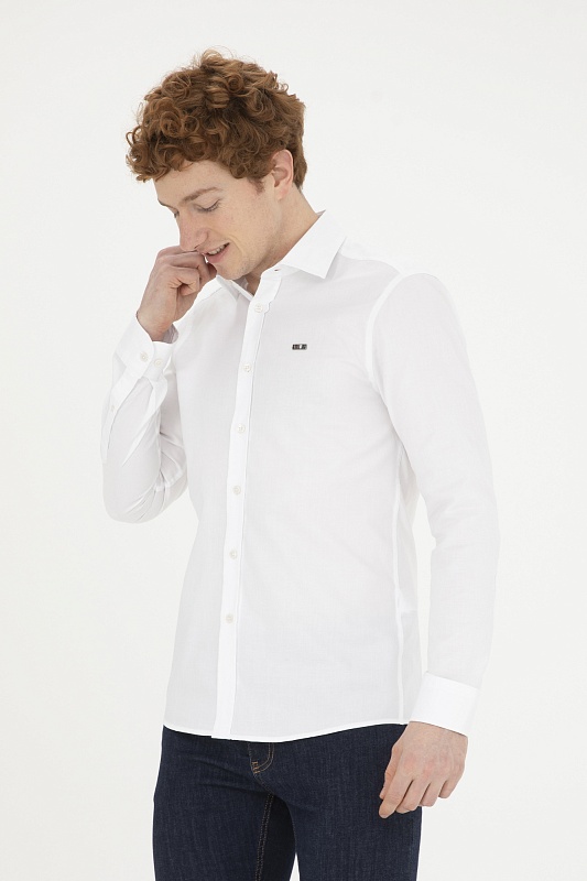 Рубашка классическая приталенная - G081SZ0040CEDROP024Y Сорочка муж. (VR013, 2XL)