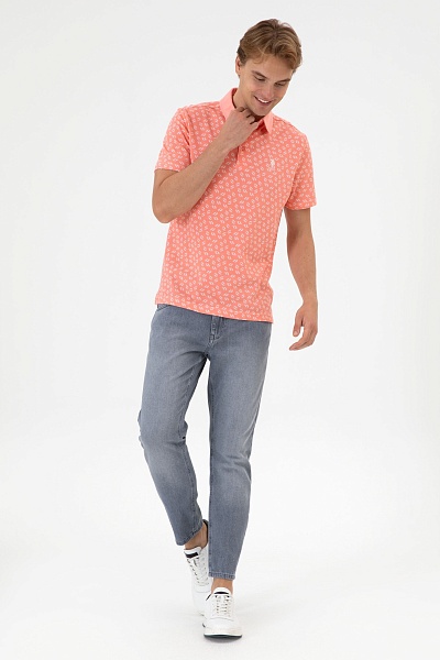 Футболка-поло из хлопка с принтом - G081SZ0110BUSAR Футболка муж. (VR041, 2XL)