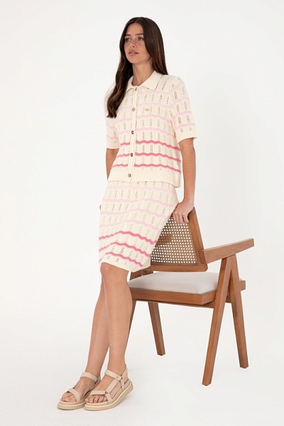 Юбка мини ажурной вязки - G082SZ0TL0TING_ETK Юбка жен. (VR071, S)