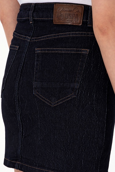 Юбка мини джинсовая - G082SZ0550BERRY Юбка жен. (DN0013, 34)