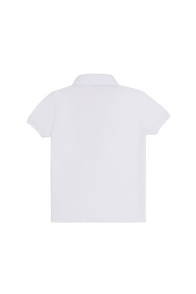Футболка-поло из хлопка c принтом на планке для девочек - G084SZ0110TP01-IY024 Футболка жен. детс. (VR013, 11_12)