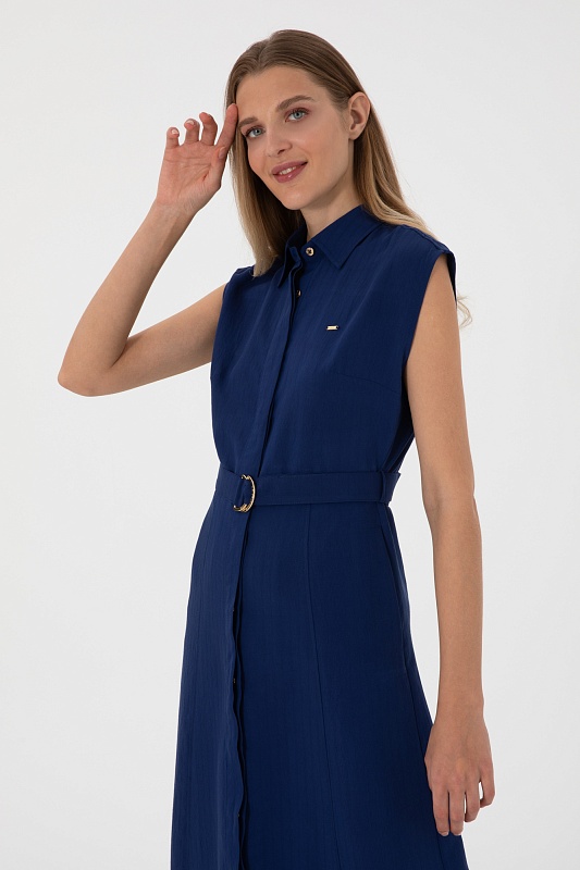 Платье-рубашка миди из модала - G082SZ0320BRONTA Платье жен. (VR033, 36)