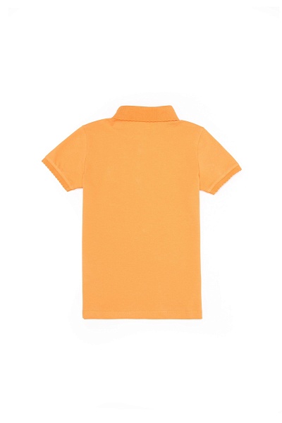 Футболка-поло из хлопка c принтом на планке для девочек - G084SZ0110TP01-IY023 Футболка жен. детс. (VR051, 10_11)