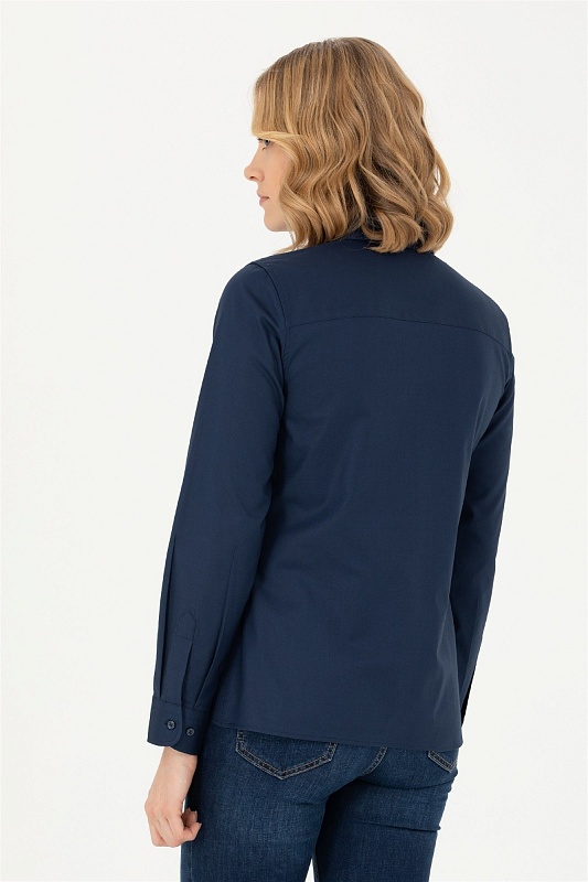 Рубашка из хлопка приталенная - G082SZ0040CRISCOLOR023K Сорочка жен. (VR033, 34)