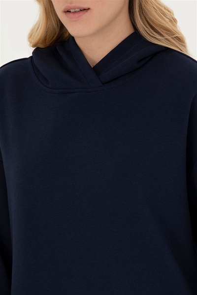 Худи удлиненное с принтом на спине - G082GL0820RC-GEDA Толстовка жен. (VR033, S)