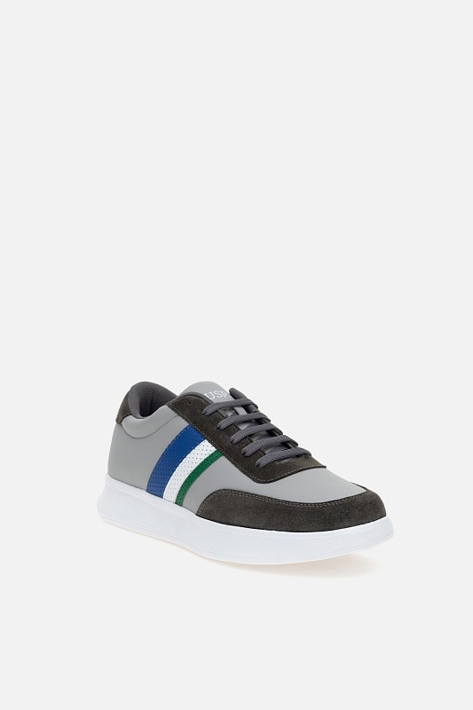 Кеды комбинированные с контрастными вставками - S081SZ0330Y25RUBEUS_SNKR Обувь муж. (VR024, 40)