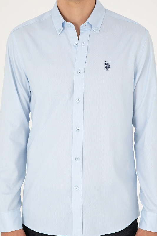 Рубашка из хлопка приталенная - G081SZ0040CEDRO024K Сорочка муж. (VR003, 3XL)