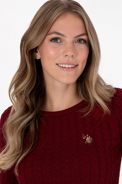 Джемпер из хлопка с узором косы - G082SZ0TK0MERY_BSK25 Кофта жен. (VR014, M)
