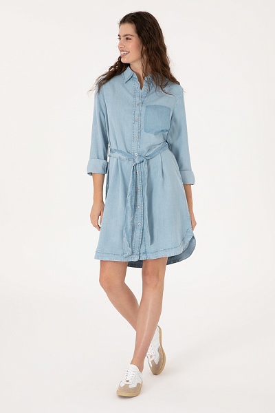 Платье-рубашка мини - G082SZ0DE0BAMBY25Y Платье жен. (DN0022, 40)