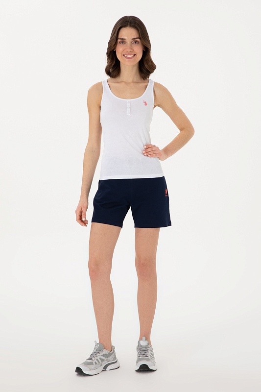 Шорты спортивные из хлопка с вышитым логотипом - G082SZ0OS0DOTIH25 Брюки спорт. жен. (VR033, XS)