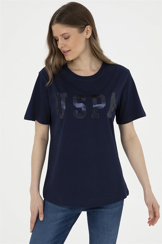 Футболка из хлопка с принтом свободная - G082SZ0110SEANIY24 Футболка жен. (VR033, 2XL)