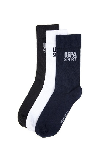 Носки высокие с хлопком, 3 пары - A081SZ013P01S_BAR Носки муж. (VR033)