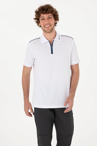 Футболка-поло с воротником на молнии - G081SZ0110S_PENCO Футболка муж. (VR013, XL)