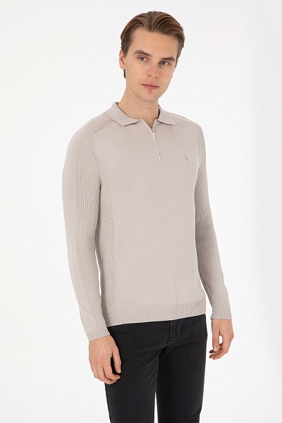 Джемпер с вискозой с отложным воротником - G081SZ0TK0HELIN_SK25 Кофта муж. (VR049, S)