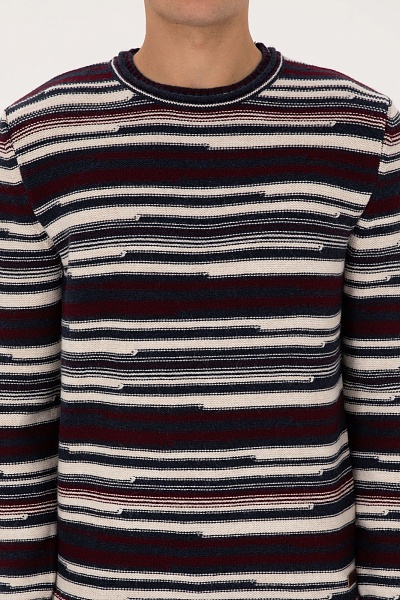 Джемпер из хлопка в полоску - G081SZ0TK0PILOSA Кофта муж. (VR074, M)
