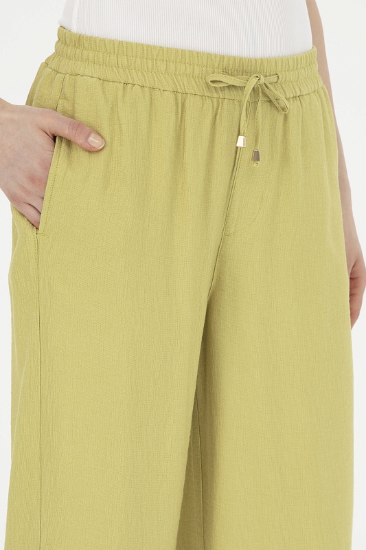 Брюки на кулиске с разрезами - G082SZ0780SAYNO Брюки жен. (VR087, 38)
