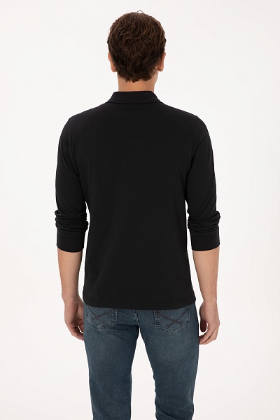 Поло с длинным рукавом из хлопка - G081SZ0820E_ENDOS Толстовка муж. (VR046, XL)