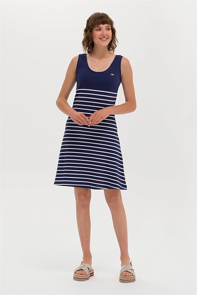 Платье мини в полоску - G082SZ0750MELON Платье жен. (VR033, XS)
