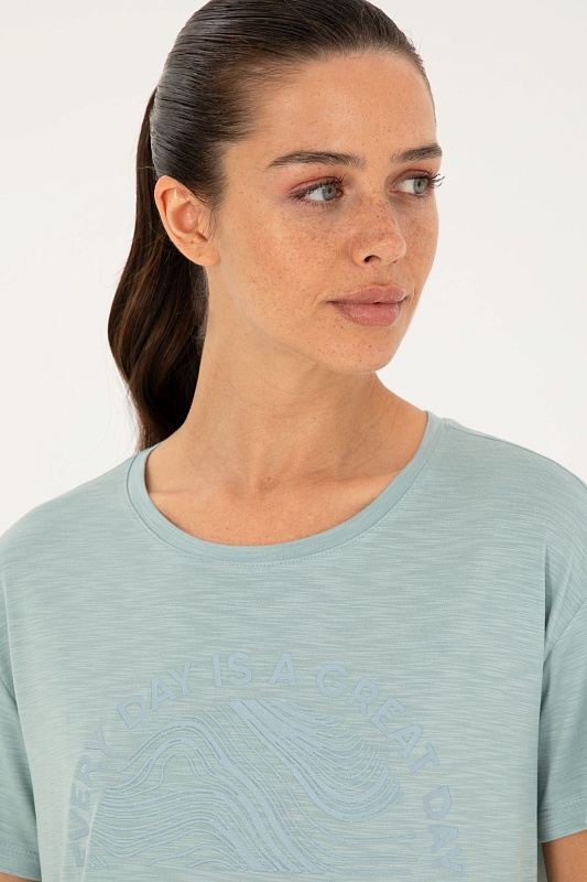 Футболка из модала с принтом - G082SZ0110PANLA_S Футболка жен. (VR048, S)