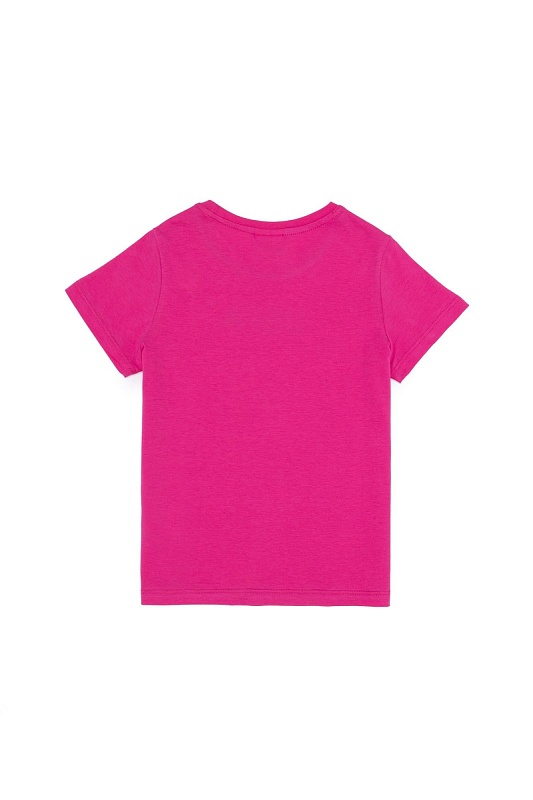 Футболка из хлопка с надписью из пайеток для девочек - G084SZ0110PAMIR Футболка жен. детс. (VR023, 8_9)