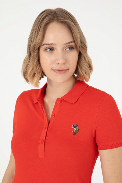 Футболка-поло хлопковая - G082SZ0110TP0124-CLR Футболка жен. (VR030, S)