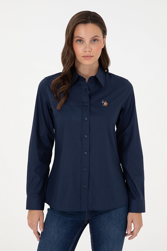 Рубашка из хлопка приталенная - G082SZ0040CRISCOLOR024K Сорочка жен. (VR033, 34)