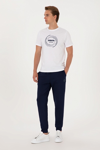 Спортивные брюки на манжетах - G081SZ0OP0S_HANKAS Брюки спорт. муж. (VR033, XL)