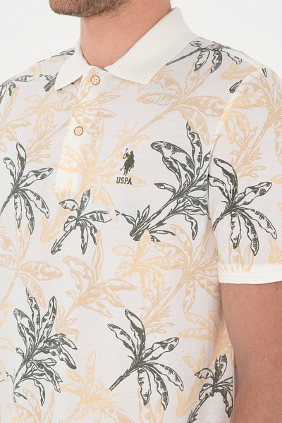 Футболка-поло из хлопка с принтом - G081SZ0110WALO Футболка муж. (VR013, S)