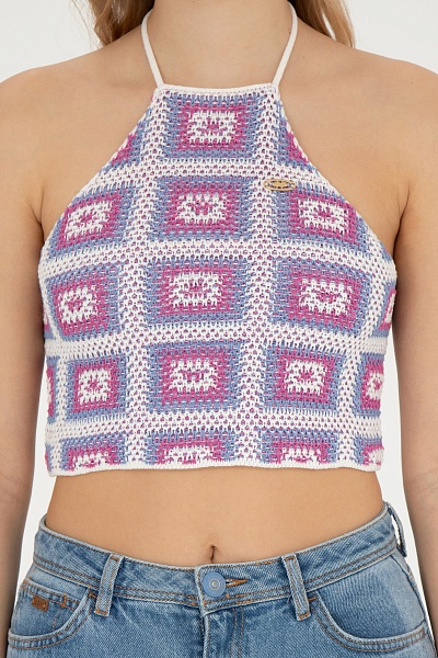 Топ в стиле кроше - G082SZ0TK0PAMPE Кофта жен. (VR071, M)