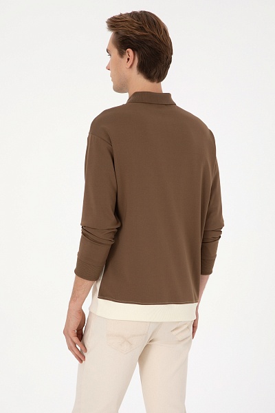 Ситшот с отложным воротником на молнии - G081SZ0820E_HANZAS Толстовка муж. (VR027, XL)