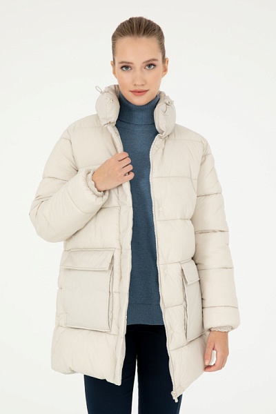 Куртка утепленная без капюшона - G082SZ0KS0KALY-E Куртка жен. (VR049, 40)