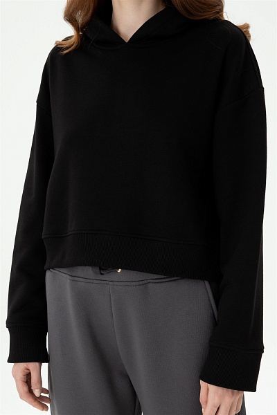 Худи с принтом на спине укороченное - G082GL0820RC-GAPIN Толстовка жен. (VR046, XL)