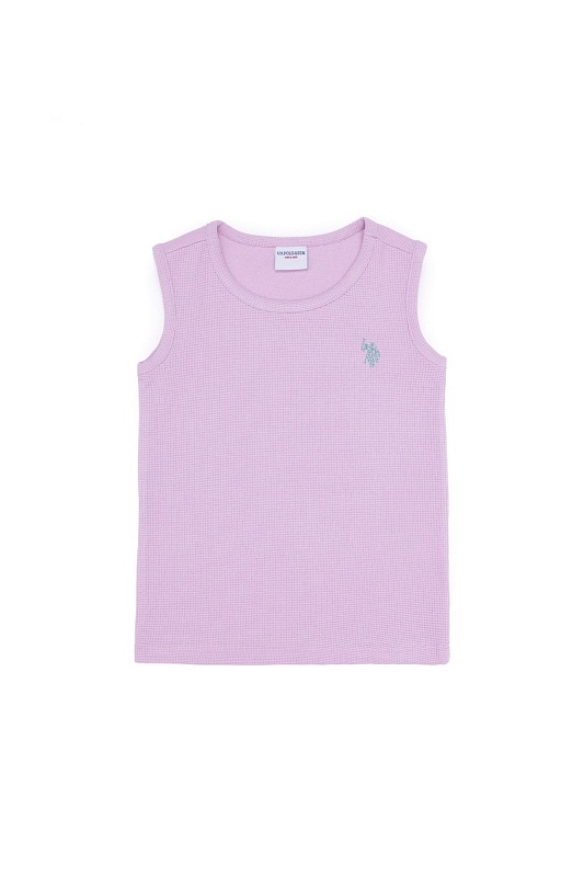 Майка из хлопка в рубчик для девочек - G084SZ0110PATLET Футболка жен. детс. (VR211, 11_12)