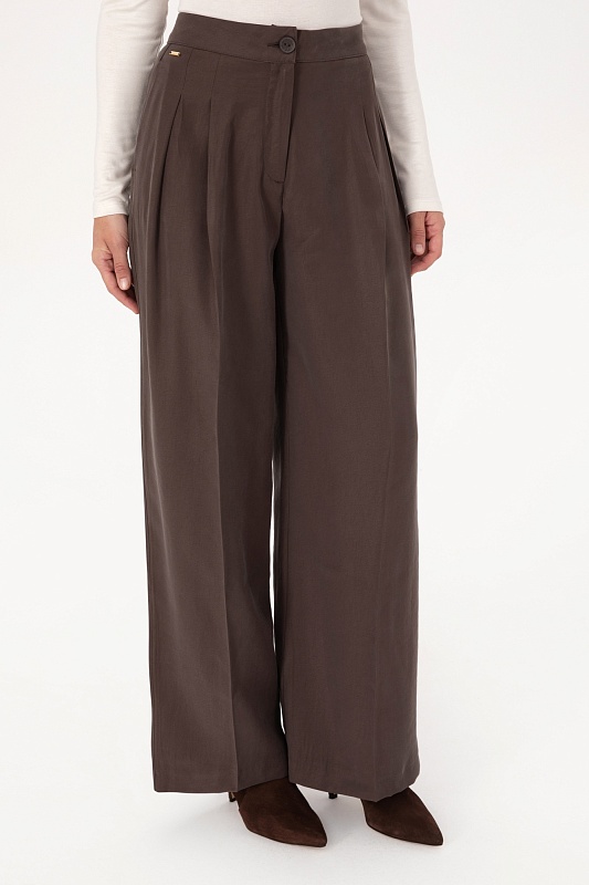 Брюки палаццо прямые - G082SZ0780BAMBI Брюки жен. (VR084, 38)