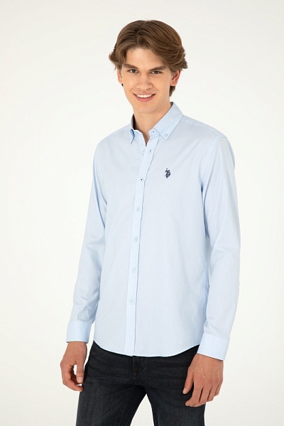 Рубашка из хлопка приталенная - G081SZ0040CEDRO024K Сорочка муж. (VR003, 3XL)